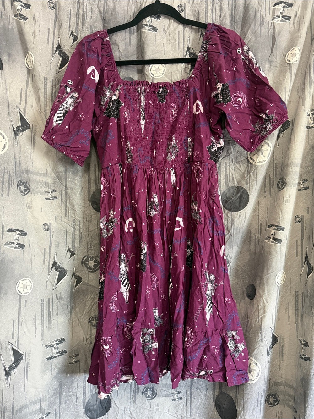 NWT DISNEY HER UNIVERSE NIGHTMARE BEFORE XMAS PEASANT WHIMISGOTH DRESS SZ XL